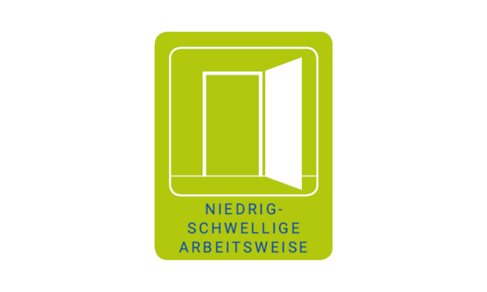 Logo Niedrigschwelle Arbeitsweise: Offene Tür