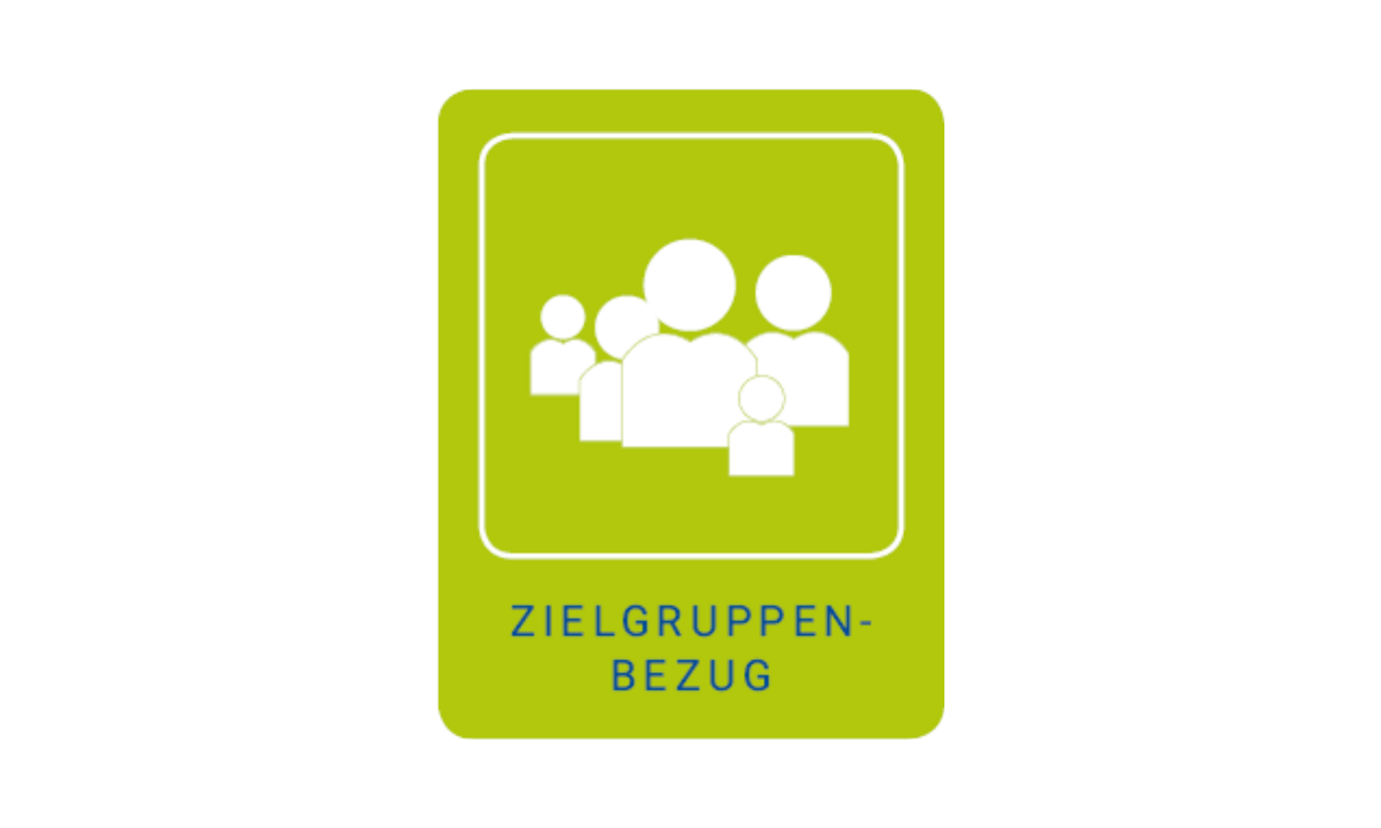 Logo Zielgruppenbezug: Illustration mehrerer Figuren